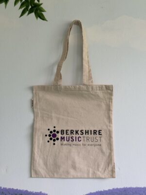 Berkshire Music Trust tote bag featuring logo